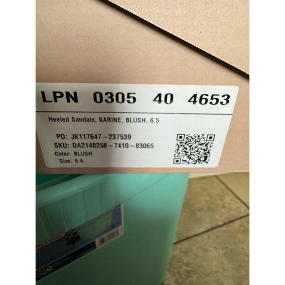 JustFab Womens Shoes Size 6.5 Karine Blush Pink Peep Toe Bootie Ties NEW Bows - Picture 11 of 12